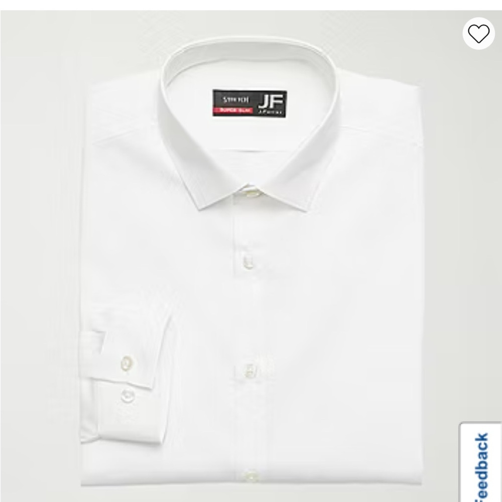 J.Ferrar White Collared Button Down - Slim Fit